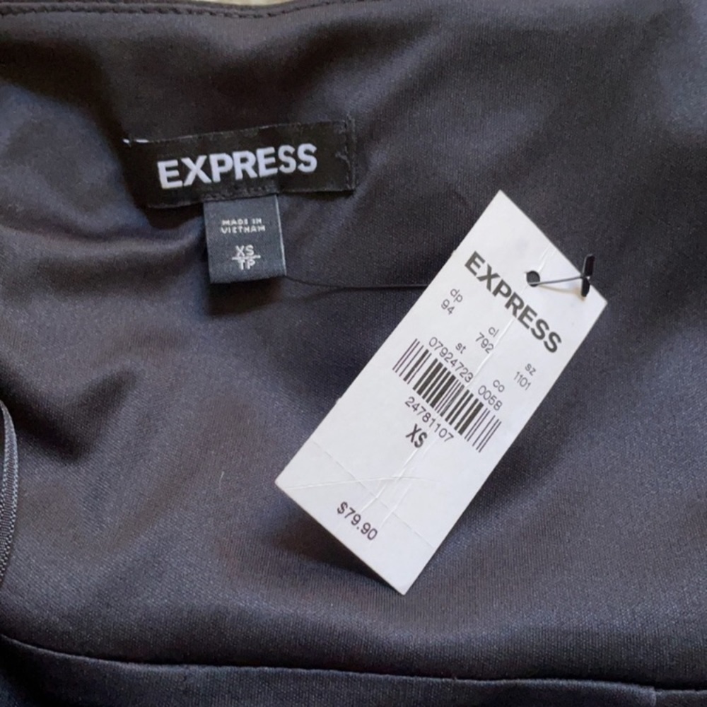 🌹NWT EXPRESS SIZE XS BLACK DRESS - Picture 7 of 10